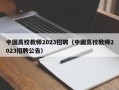 中国高校教师2023招聘（中国高校教师2023招聘公告）
