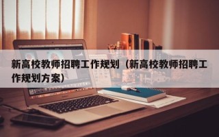新高校教师招聘工作规划（新高校教师招聘工作规划方案）