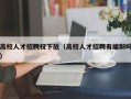 高校人才招聘权下放（高校人才招聘有编制吗）