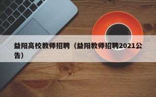 益阳高校教师招聘（益阳教师招聘2021公告）