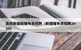 高校新疆籍辅导员招聘（新疆辅导员招聘2020）