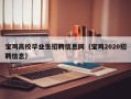宝鸡高校毕业生招聘信息网（宝鸡2020招聘信息）