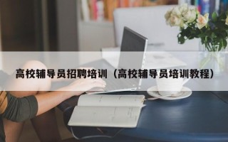 高校辅导员招聘培训（高校辅导员培训教程）