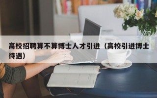 高校招聘算不算博士人才引进（高校引进博士待遇）