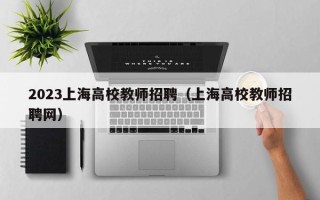 2023上海高校教师招聘（上海高校教师招聘网）