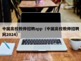 中国高校教师招聘app（中国高校教师招聘网2024）