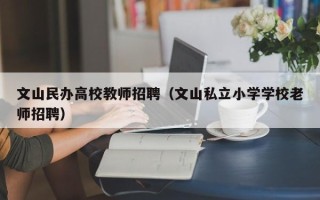 文山民办高校教师招聘（文山私立小学学校老师招聘）