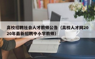 高校招聘社会人才教师公告（高校人才网2020年最新招聘中小学教师）