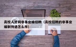 高校人才网非事业编招聘（高校招聘的非事业编制待遇怎么样）