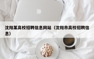 沈阳某高校招聘信息网站（沈阳市高校招聘信息）