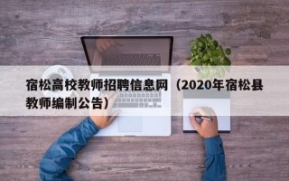 宿松高校教师招聘信息网（2020年宿松县教师编制公告）