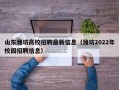 山东潍坊高校招聘最新信息（潍坊2022年校园招聘信息）