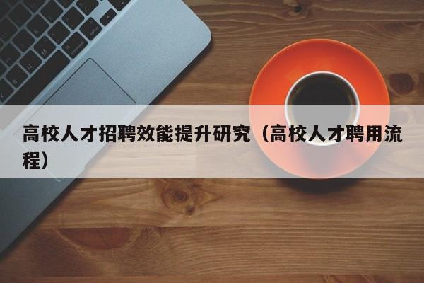 高校人才招聘效能提升研究（高校人才聘用流程）-第1张图片-高校招聘网