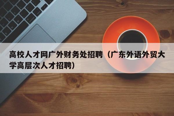 高校人才网广外财务处招聘（广东外语外贸大学高层次人才招聘）-第1张图片-高校招聘网